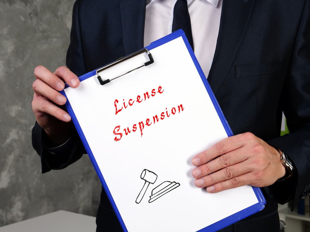 DWI License Suspension in Bryan
